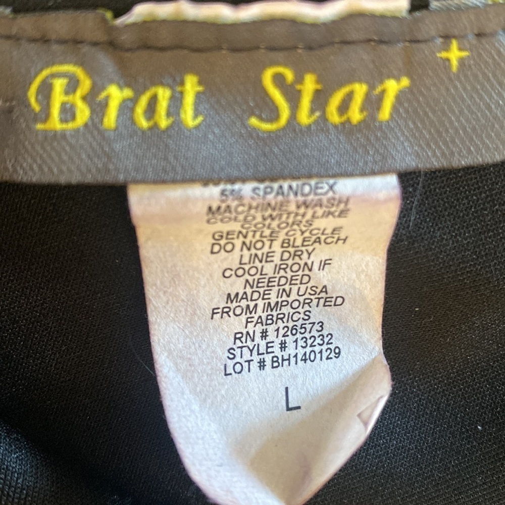 Brat Star V Neck Little Black Dress NWT L - Picture 6 of 10